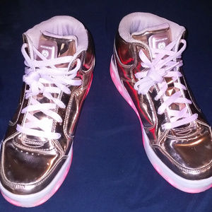 Rose GOld Sketcher Energy Lights - Womens Size 7